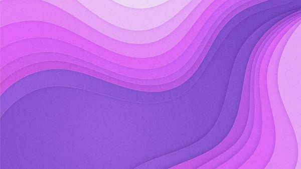 An abstract image of organic lines in several layers with purple hues moving across the page.